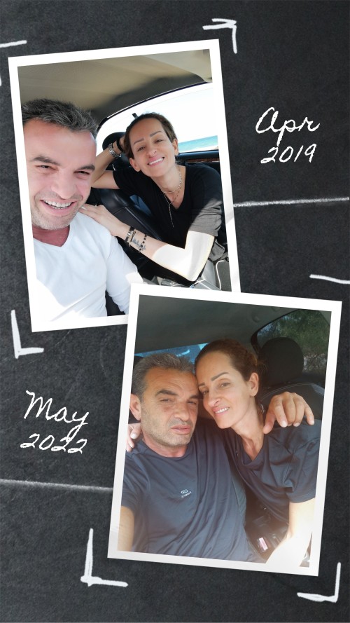 Caline Zeaiter before Sex after (4)