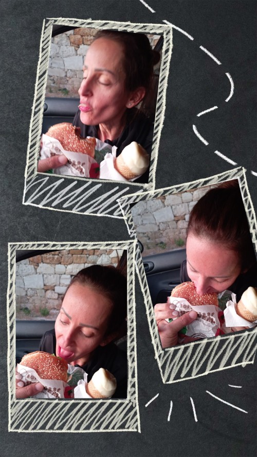 Caline Zeaiter before Sex after (9)