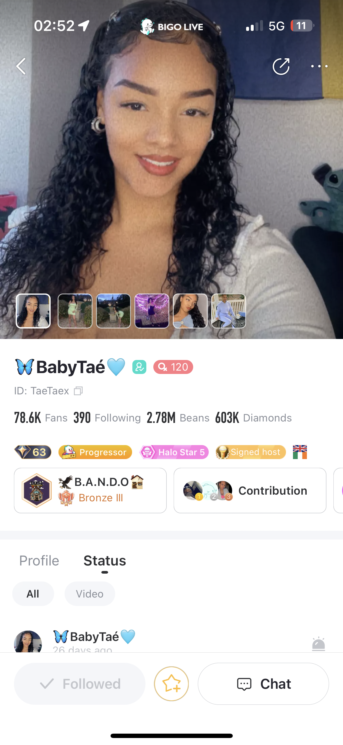 Bigo ID: Taetaex / BabyTae