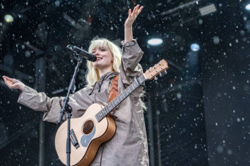 GOTHENBURG, SWEDEN - AUGUST 09: Maisie Peters performs at Way out West on August 09, 2024 in Gothenburg, Sweden. (Photo by Julia Reinhart/Redferns)