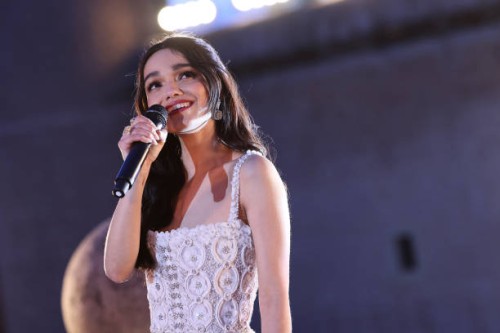 SEGOVIA, SPAIN - MARCH 12: Rachel Zegler at the European event for Disney?s "Snow White" at Alcazar de Segovia on March 12, 2025 in Segovia, Spain. (Photo by Pablo Cuadra/Getty Images for Disney)