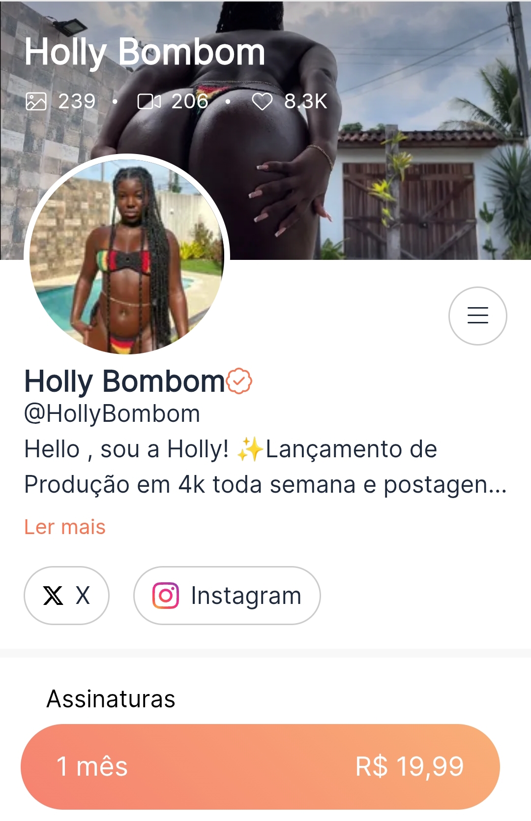 Holly bombom @hollyoficialb