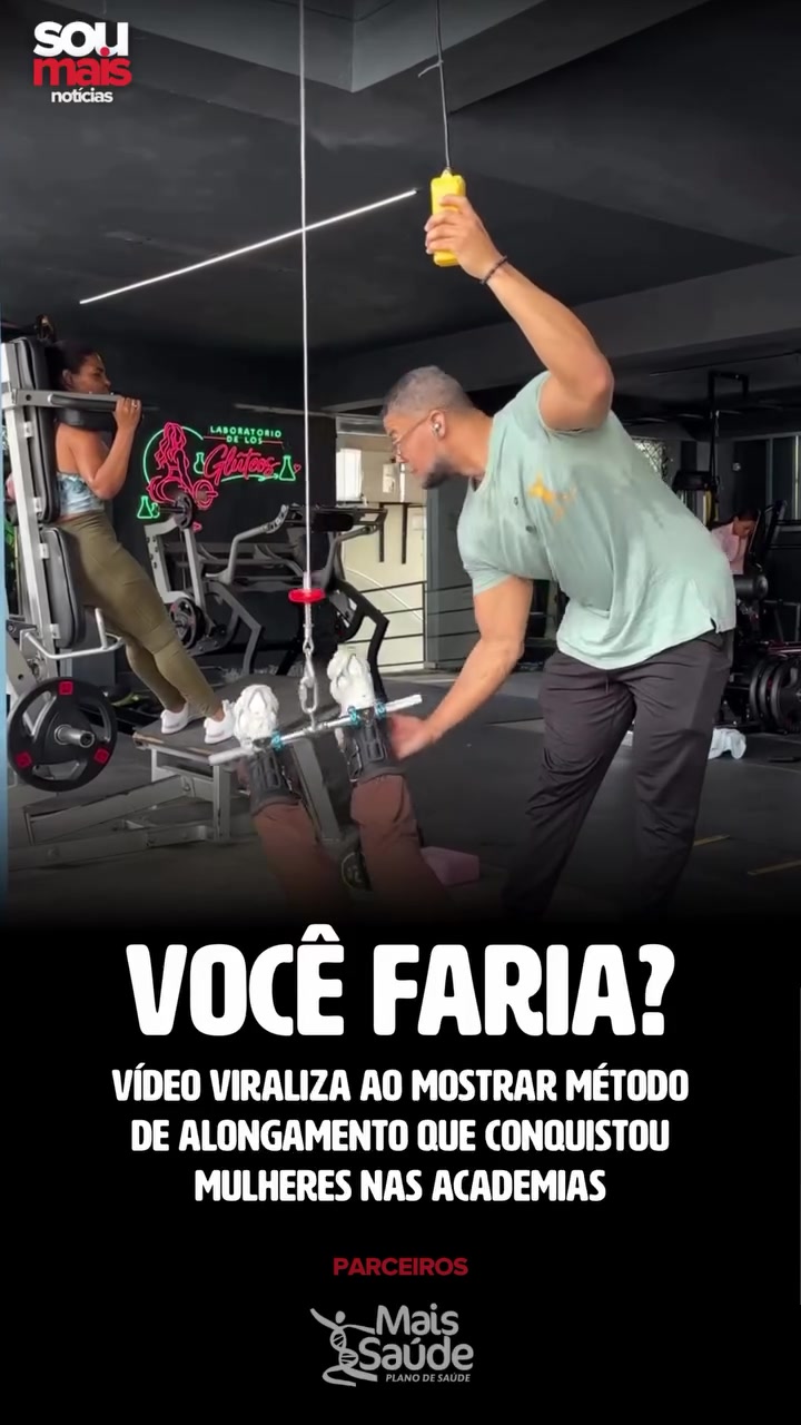 🏋️‍♀️ VÍDEO VIRALIZA AO MOSTRAR MÉTODO DE ALONGAMENTO QUE CONQUISTOU ACADEMIAS__Um vídeo viralizou nas redes sociais ao mostrar uma técnica d(.mp4